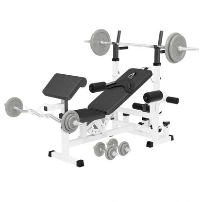 Multiestación Home Gym con Set de Pesas de Hierro Fundido - Gorilla Sports ES