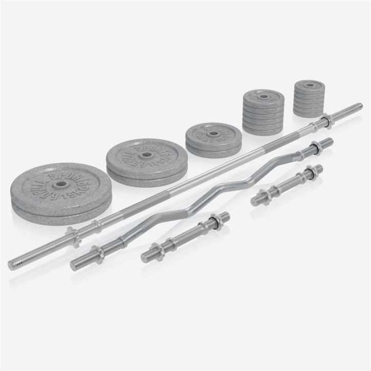 Multiestación Home Gym con Set de Pesas de Hierro Fundido - Gorilla Sports ES