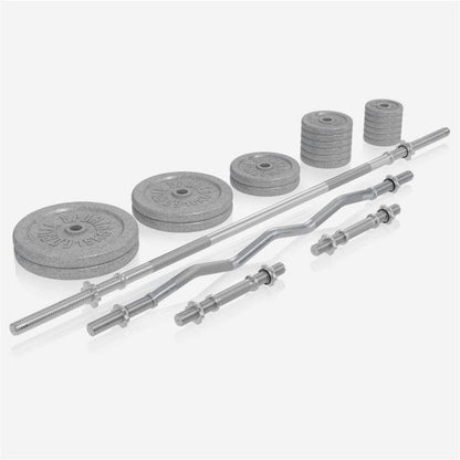 Multiestación Home Gym con Set de Pesas de Hierro Fundido - Gorilla Sports ES