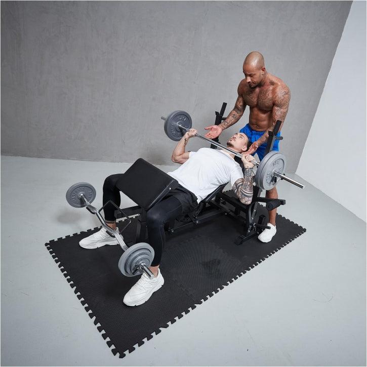 Multiestación Home Gym con Set de Pesas de Hierro Fundido - Gorilla Sports ES
