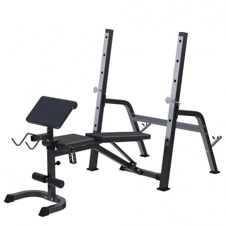 Banco de Musculación con Soporte para Barra independiente - Gorilla Sports ES
