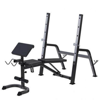 Banco de Musculación con Soporte para Barra independiente - Gorilla Sports ES