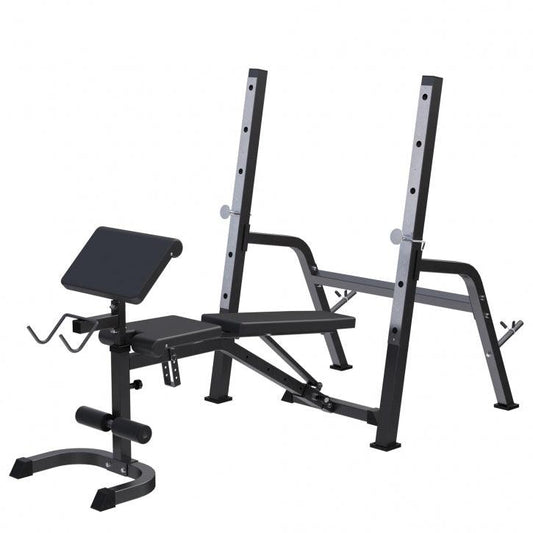 Banco de Musculación con Soporte para Barra independiente - Gorilla Sports ES