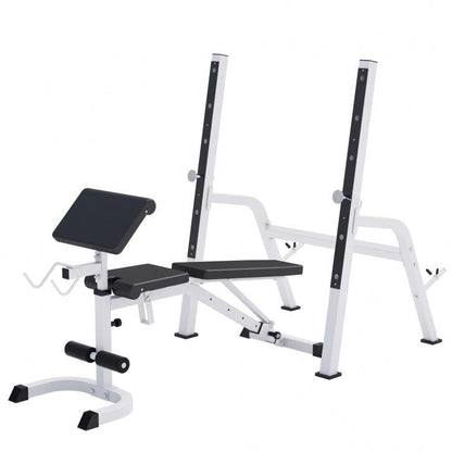 Banco de Musculación con Soporte para Barra independiente - Gorilla Sports ES