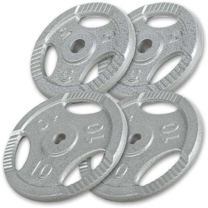 Juego de Disco de Pesas con Agarre 0,5 kg - 20 kg - Gorilla Sports ES