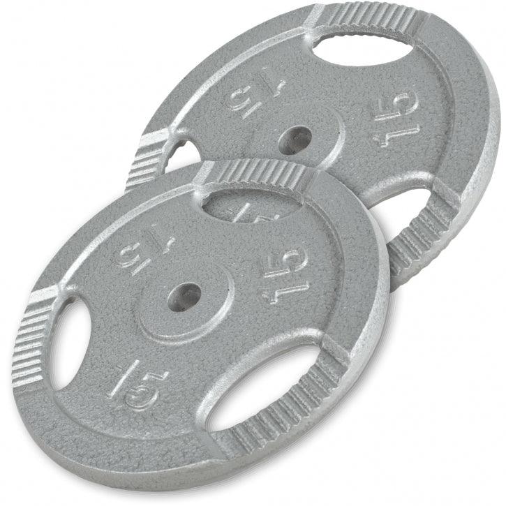 Juego de Disco de Pesas con Agarre 0,5 kg - 20 kg - Gorilla Sports ES