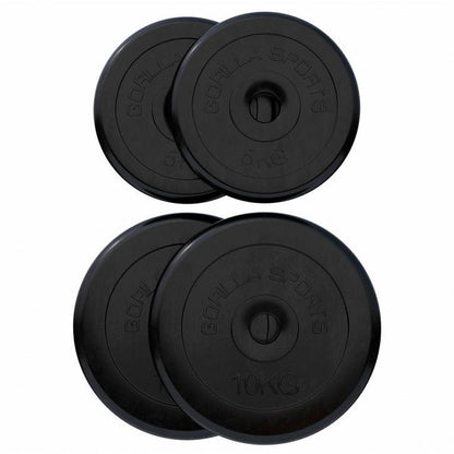 Disco de Pesas de Goma 1 - 25 kg - Gorilla Sports ES