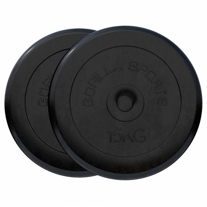 Disco de Pesas de Goma 1 - 25 kg - Gorilla Sports ES
