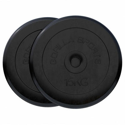 Disco de Pesas de Goma 1 - 25 kg - Gorilla Sports ES