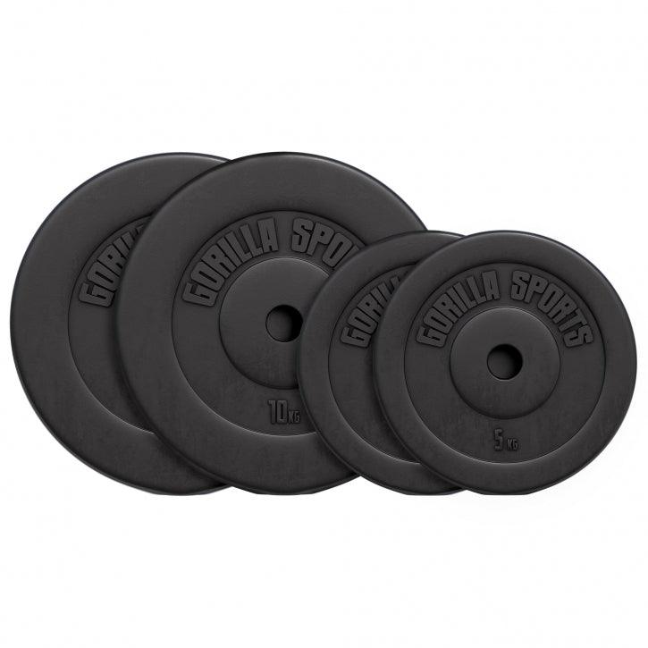 Disco de Pesas de Plástico 1,25 - 15 kg - Gorilla Sports ES