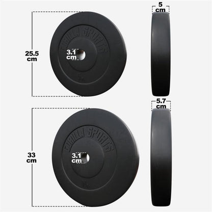 Disco de Pesas de Plástico 1,25 - 15 kg - Gorilla Sports ES