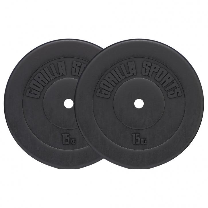 Disco de Pesas de Plástico 1,25 - 15 kg - Gorilla Sports ES