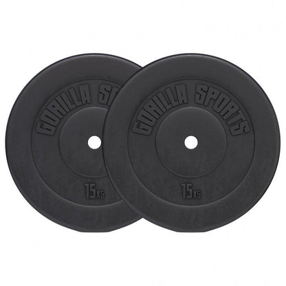 Disco de Pesas de Plástico 1,25 - 15 kg - Gorilla Sports ES