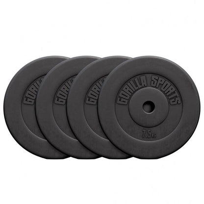 Disco de Pesas de Plástico 1,25 - 15 kg - Gorilla Sports ES