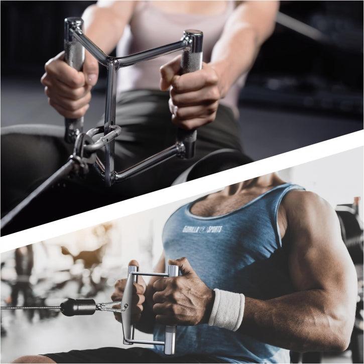Tirador para Polea - Remo sólido - Gorilla Sports ES
