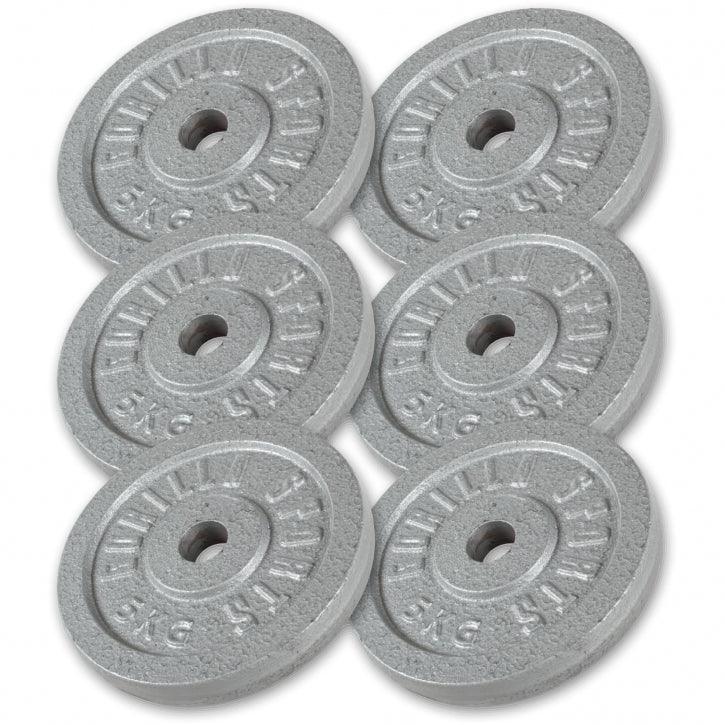 Disco de Pesas de Hierro Fundido 0,5 - 30 kg - Gorilla Sports ES