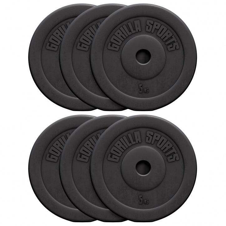 Disco de Pesas de Plástico 1,25 - 15 kg - Gorilla Sports ES