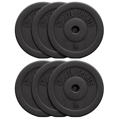 Disco de Pesas de Plástico 1,25 - 15 kg - Gorilla Sports ES