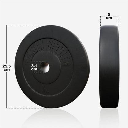 Disco de Pesas de Plástico 1,25 - 15 kg - Gorilla Sports ES