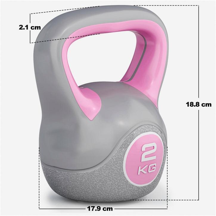 Kettlebell Stylish de Plástico 2 - 20 kg - Gorilla Sports ES