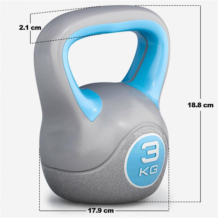 Kettlebell Stylish de Plástico 2 - 20 kg - Gorilla Sports ES