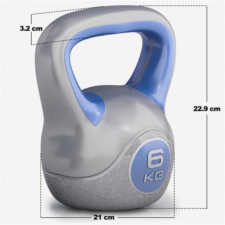 Kettlebell Stylish de Plástico 2 - 20 kg - Gorilla Sports ES