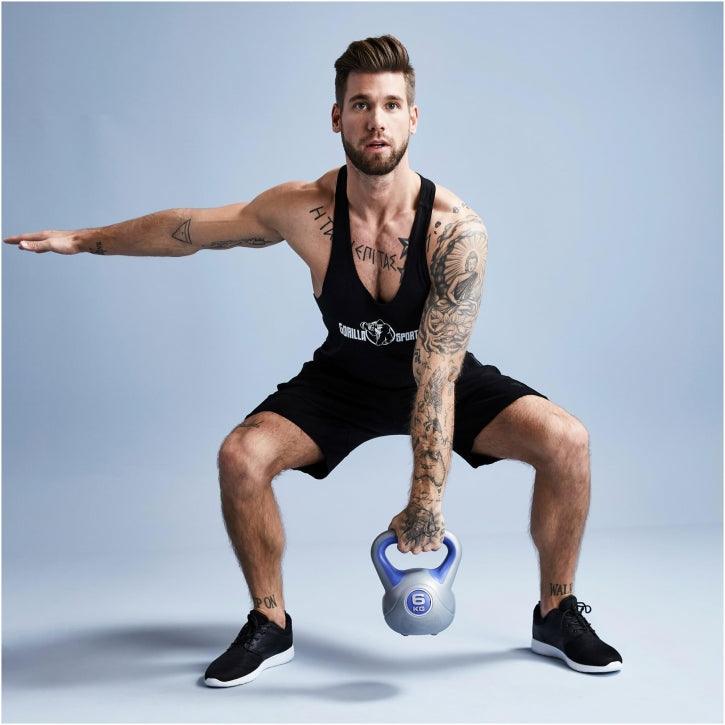 Kettlebell Stylish de Plástico 2 - 20 kg - Gorilla Sports ES