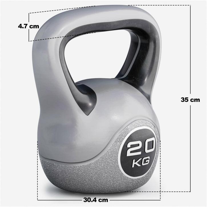 Kettlebell Stylish de Plástico 2 - 20 kg - Gorilla Sports ES