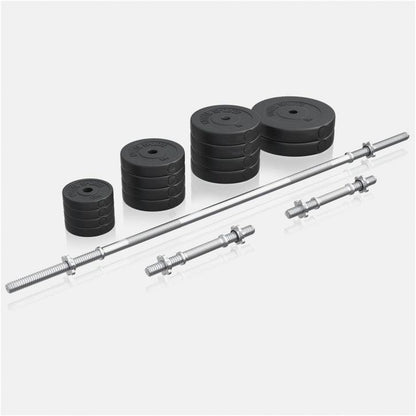Multiestación Home Gym con Set de Pesas de Plástico - Gorilla Sports ES