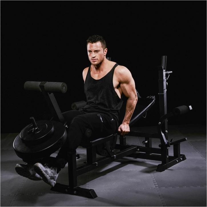 Multiestación Home Gym con Set de Pesas de Plástico - Gorilla Sports ES