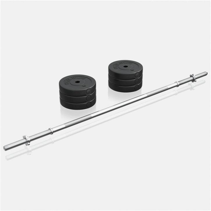 Multiestación Home Gym con Set de Pesas de Plástico - Gorilla Sports ES