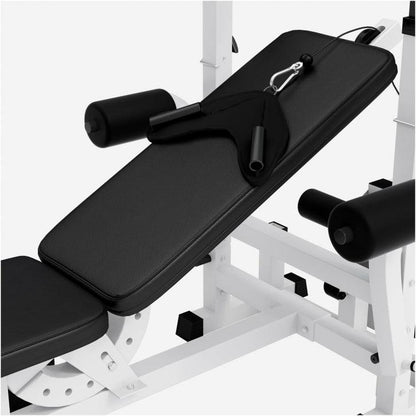 Multiestación Home Gym con Set de Pesas de Plástico - Gorilla Sports ES