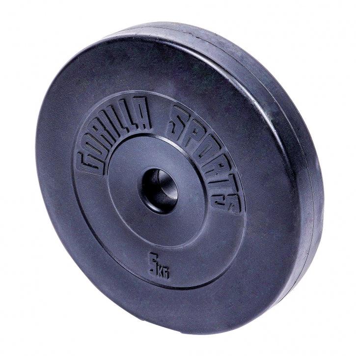Set de Barra y Discos de Pesas de Plástico - Gorilla Sports ES
