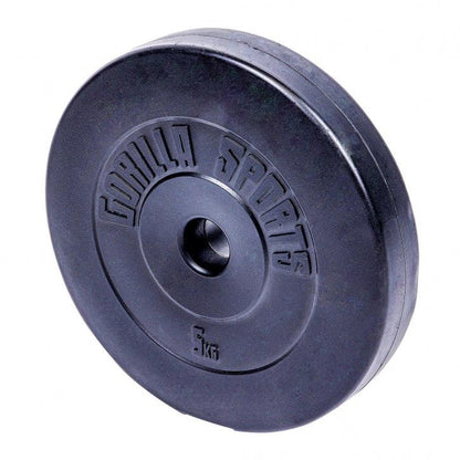 Set de Barra y Discos de Pesas de Plástico - Gorilla Sports ES