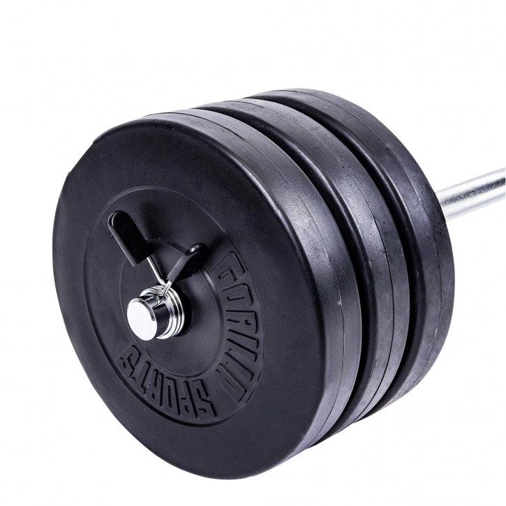 Set de Barra y Discos de Pesas de Plástico - Gorilla Sports ES