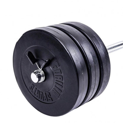 Set de Barra y Discos de Pesas de Plástico - Gorilla Sports ES
