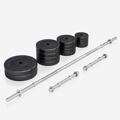 Banco de Musculación con Set de Pesas de Plástico - Gorilla Sports ES