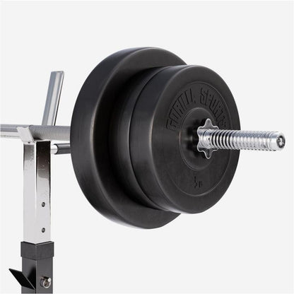 Banco de Musculación con Set de Pesas de Plástico - Gorilla Sports ES