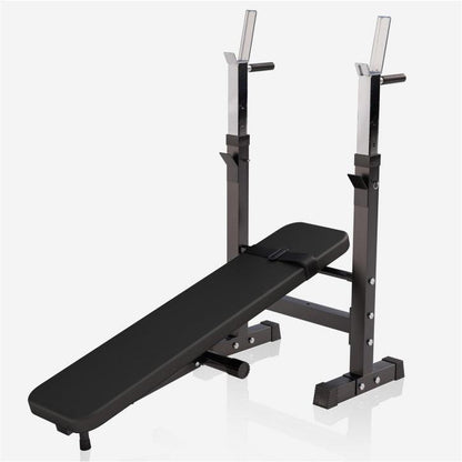 Banco de Musculación con Set de Pesas de Plástico - Gorilla Sports ES