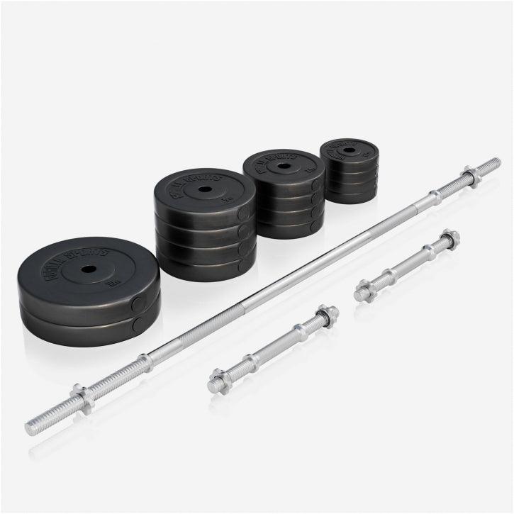 Banco de Musculación con Set de Pesas de Plástico - Gorilla Sports ES