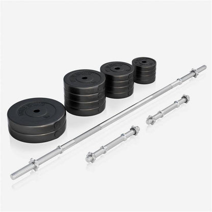 Banco de Musculación con Set de Pesas de Plástico - Gorilla Sports ES