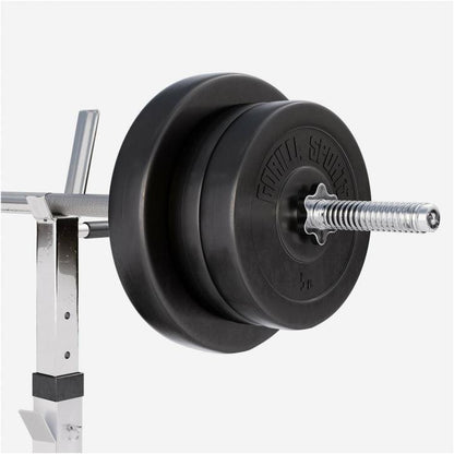 Banco de Musculación con Set de Pesas de Plástico - Gorilla Sports ES
