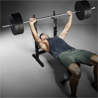 Banco de Musculación con Set de Pesas de Plástico - Gorilla Sports ES