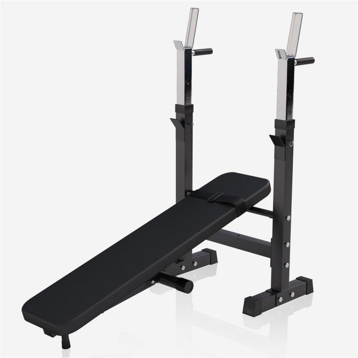Banco de Musculación con Set de Pesas de Plástico - Gorilla Sports ES
