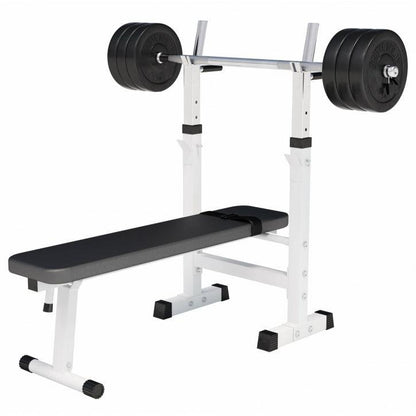 Banco de Musculación con Set de Pesas de Plástico - Gorilla Sports ES