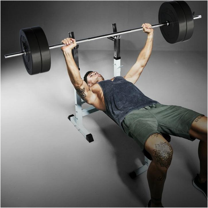 Banco de Musculación con Set de Pesas de Plástico - Gorilla Sports ES