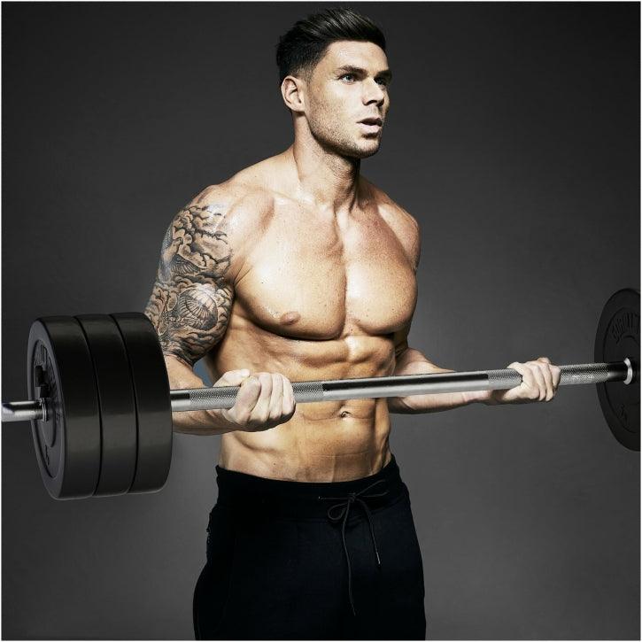 Banco de Musculación con Set de Pesas de Plástico - Gorilla Sports ES