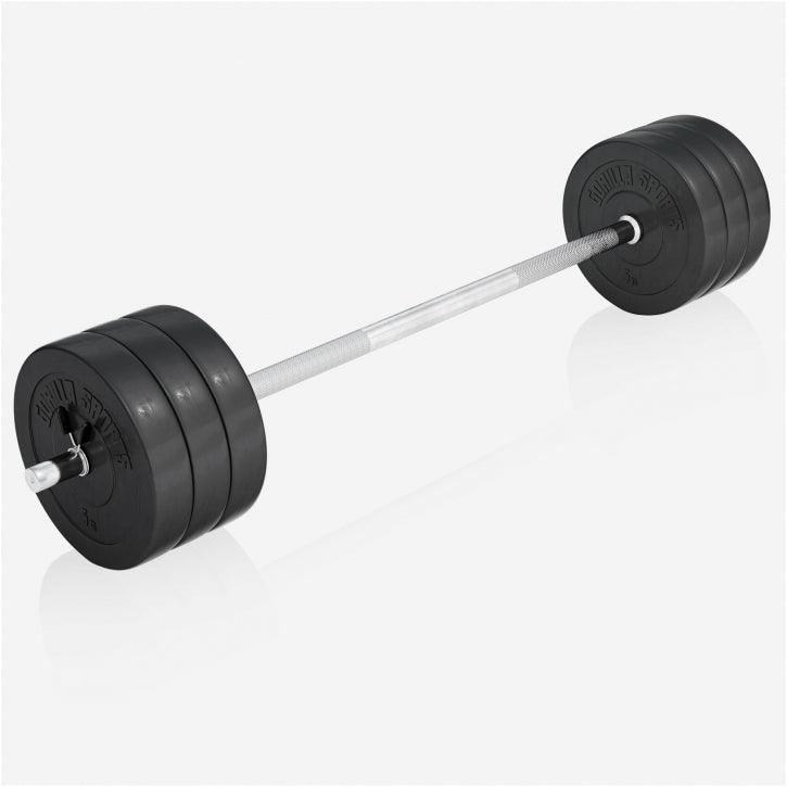 Banco de Musculación con Set de Pesas de Plástico - Gorilla Sports ES
