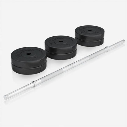 Banco de Musculación con Set de Pesas de Plástico - Gorilla Sports ES