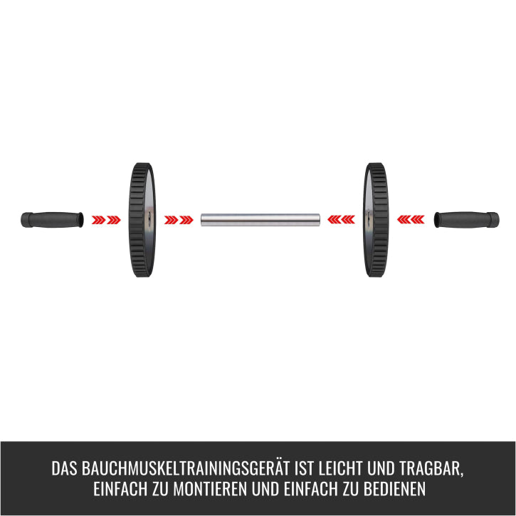 Ab Roller con Protector para Rodillas - Gorilla Sports ES